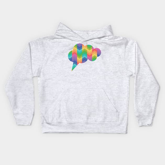 Geometric 001 Kids Hoodie by Polydesign